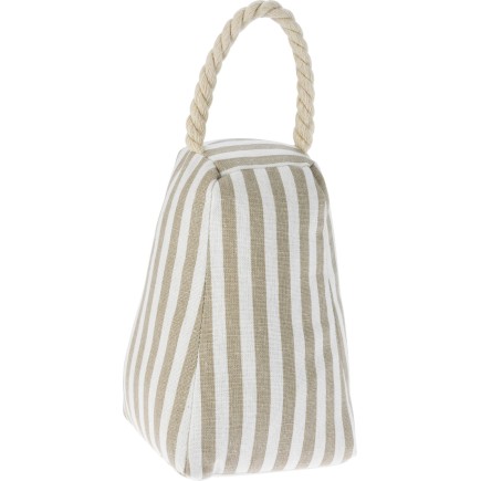 Dörrstopp Dekoration Randig Grå Beige 17 cm