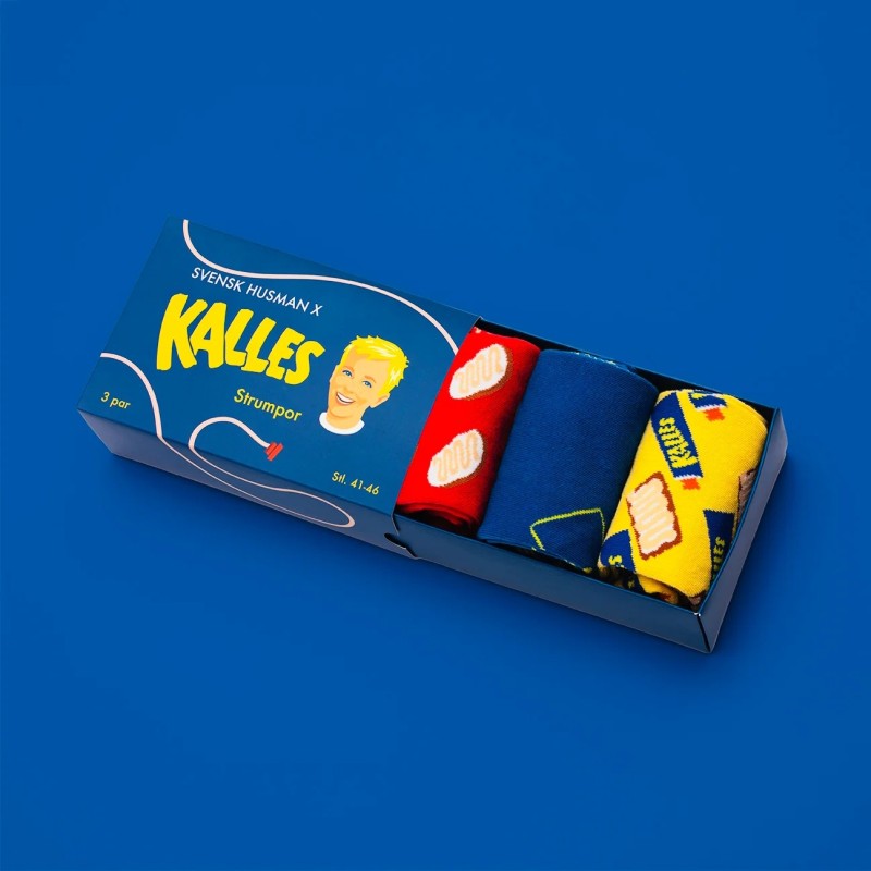 Strumpor Kalles Kaviar Box stl 36-40 3-pack Strumpor Kalles Kaviar Box stl 36-40 3-pack