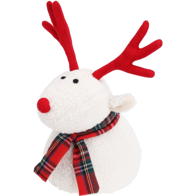 Dörrstopp Dekoration Ren Grön Vit Röd 23 cm