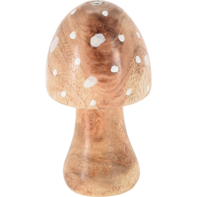 Svamp Grön Brun Beige Dekoration Trä 9x15 cm Svamp Grön Brun Beige Dekoration Trä 9x15 cm