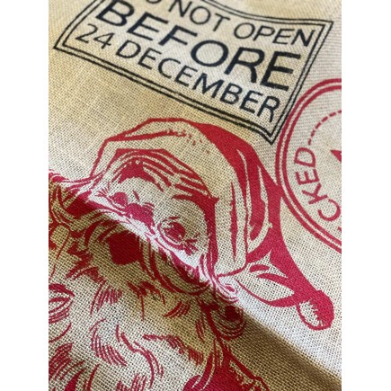 Julklappssäck Tomte Jute 100cm stor