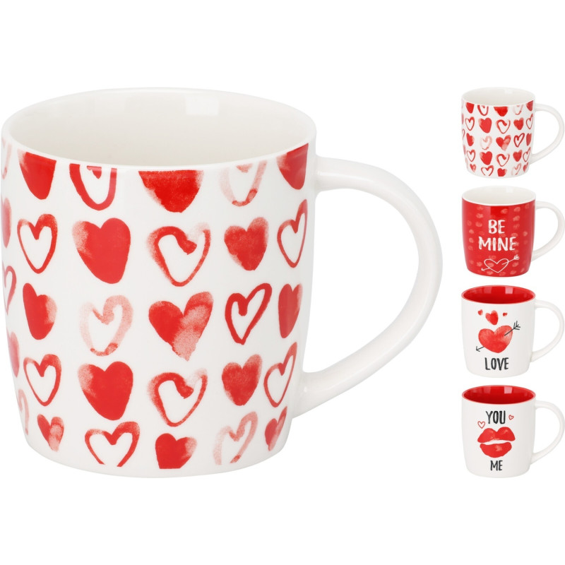 Mugg You and Me Vit/Röd