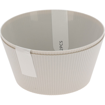 Skål Grå 2-pack Melamin 