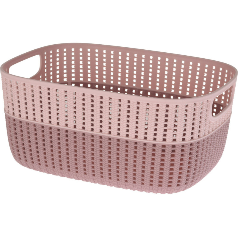 Korg Förvaring Beige Rosa Grå Grön Plast 38x28 cm