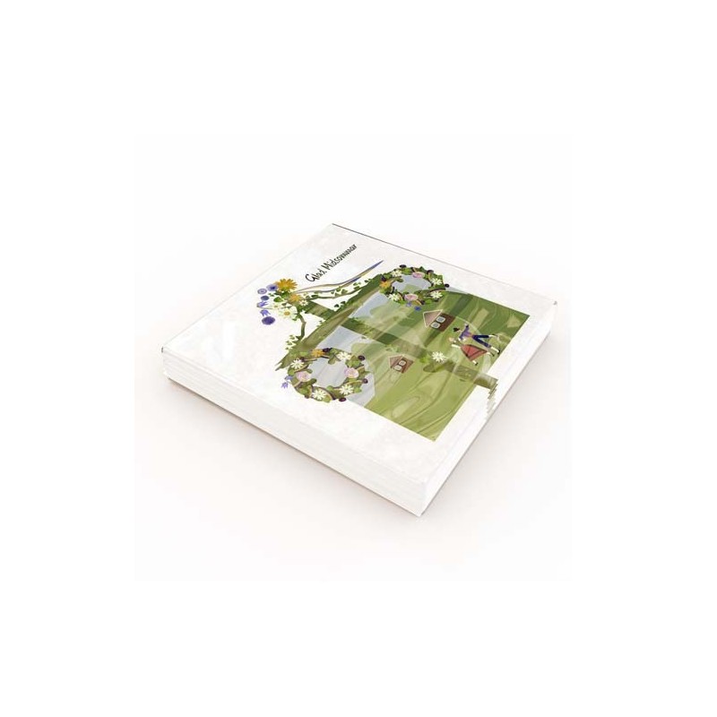 Servetter Midsommarstång 33x33cm 20-pack