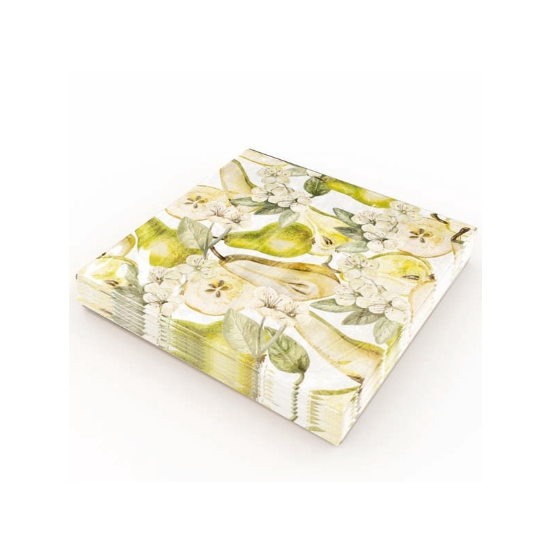 Servetter Päron 33x33 cm 20-pack