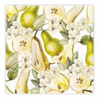 Servetter Päron 33x33 cm 20-pack