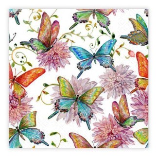 Servetter Fjäril 33x33cm 20-pack