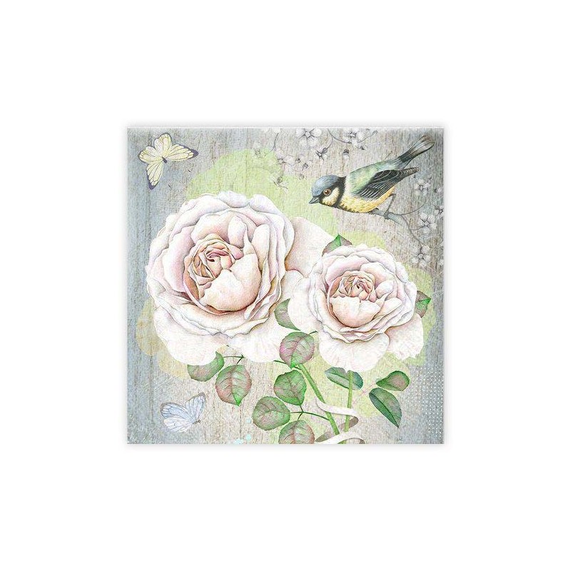 Servetter Talgoxe ros 33x33cm 20-pack