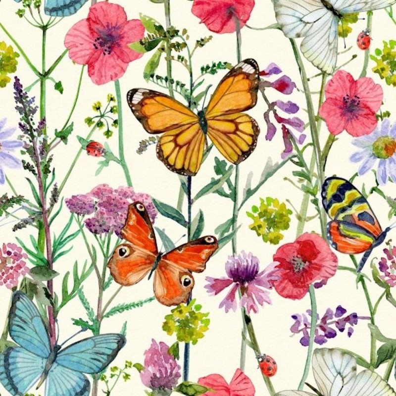 Servetter Fjärilar 33x33 cm 20-pack