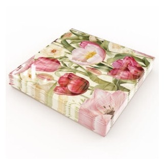 Kaffeservetter Tulpan 25x25 cm 20-pack
