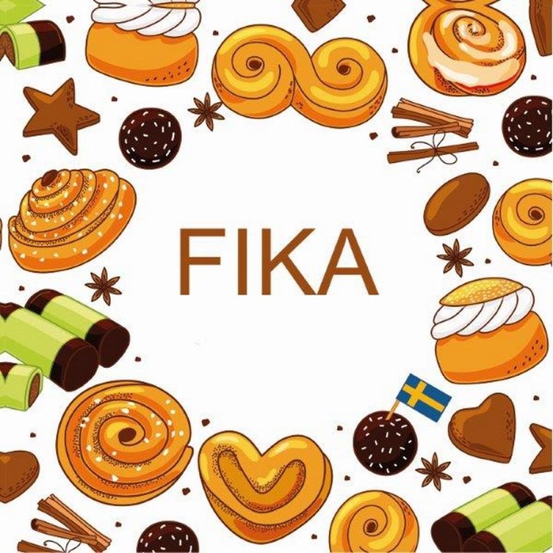 Kaffeservetter Fika 25x25cm Kaffeservetter Fika 25x25cm