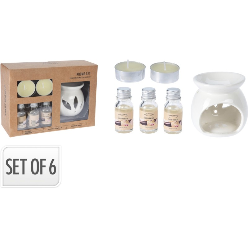Aromaset Brännare Oljor 6 delar Aromaset Brännare Oljor 6 delar