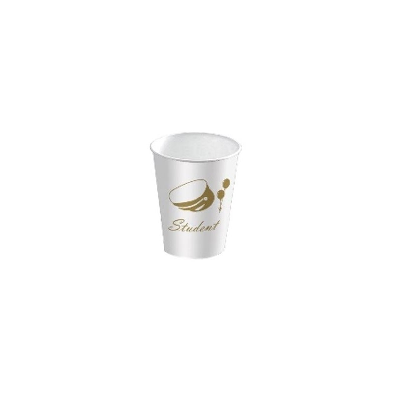 Studentpaket Vit/Guld Tallrikar Servetter Muggar Girlang Student 