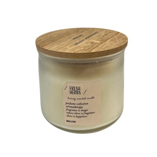 Doftljus Wood Wick Soft Linen 10 cm