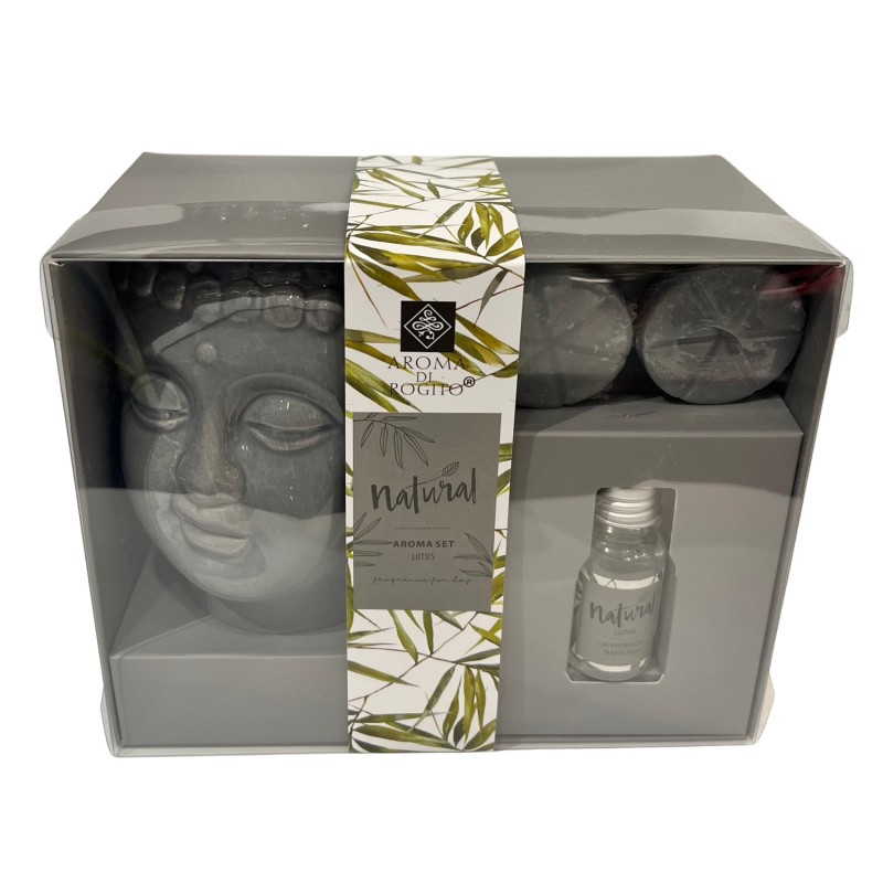 Aromaset Buddha Aromalampa Vax Doftolja Lotus Presentset Aromaset Buddha Aromalampa Vax Doftolja Lotus Presentset