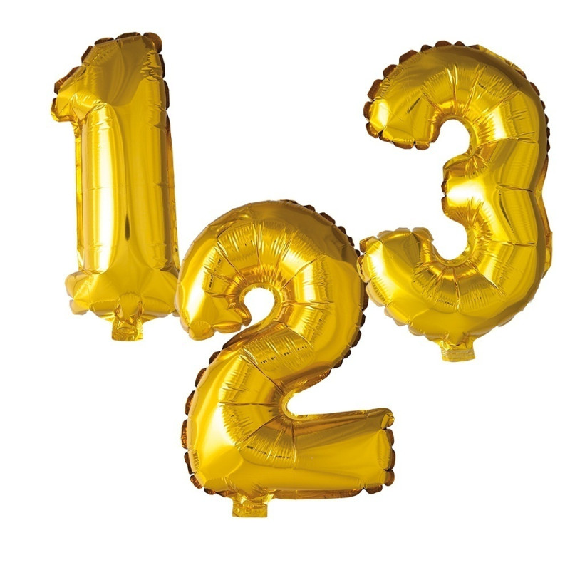 Ballong Siffra 4 Guld 86 cm Ballong Siffra 4 Guld 86 cm