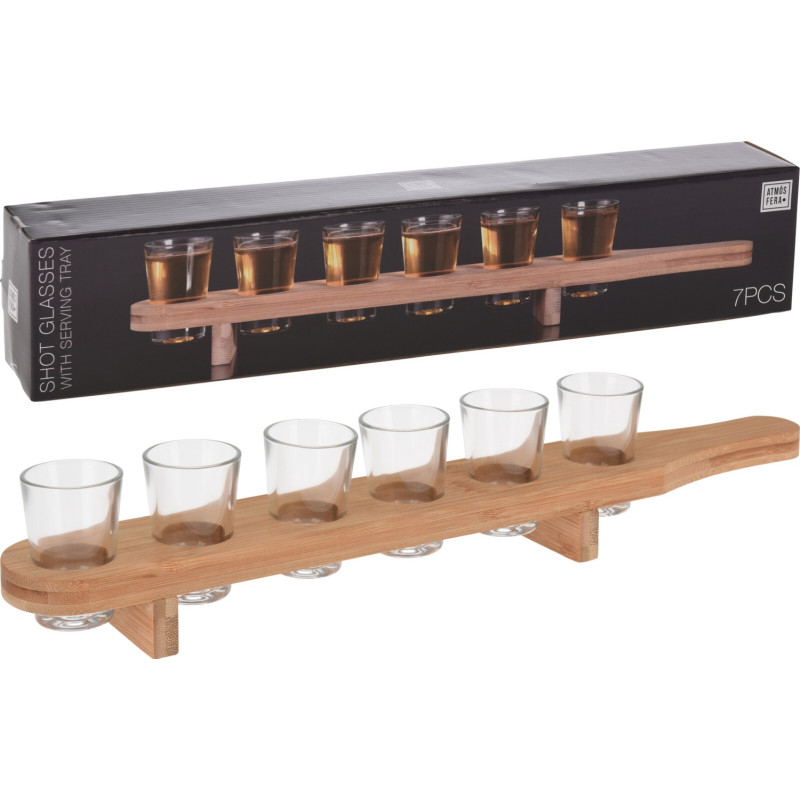Shotglas på bricka Set Drinkset Shotglas på bricka Set Drinkset
