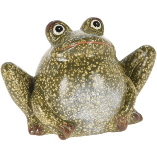 Groda Porslin Grön 8 cm Groda Porslin Grön 8 cm