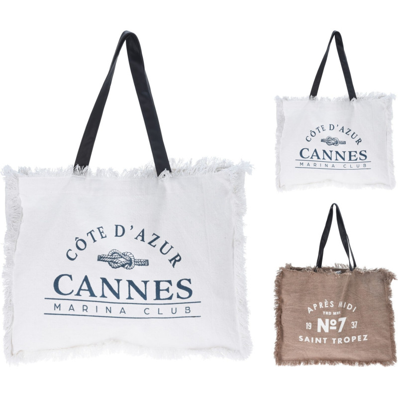 Väska Canvas Tyg 40x50 cm Natur/Brun