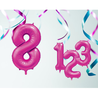 Ballong Siffra 8 Rosa 86 cm Ballong Siffra 8 Rosa 86 cm