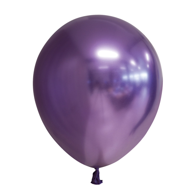 Ballong Blank Lila Spegelballong 6-pack 30 cm Latex Ballong Blank Lila Spegelballong 6-pack 30 cm Latex