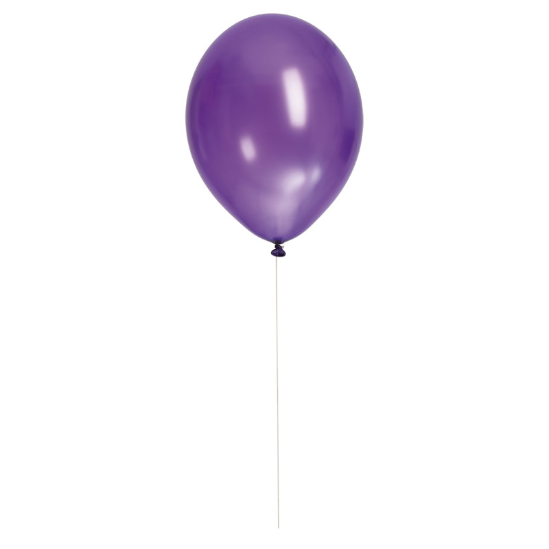 Ballong Metallic Lila 8-pack Latex