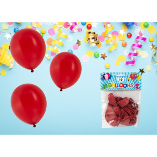 Ballong Röd 10-pack Latex
