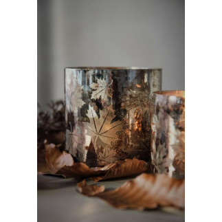 Majas Cottage Lykta Autumn Leaves 12x11,5 cm