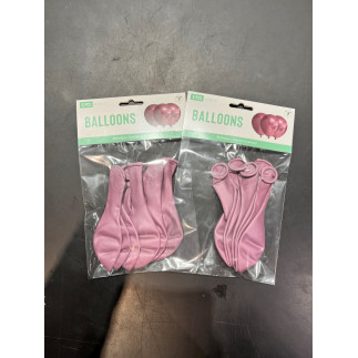 Ballong Blank Rosa Spegelballong 6-pack 30 cm Latex