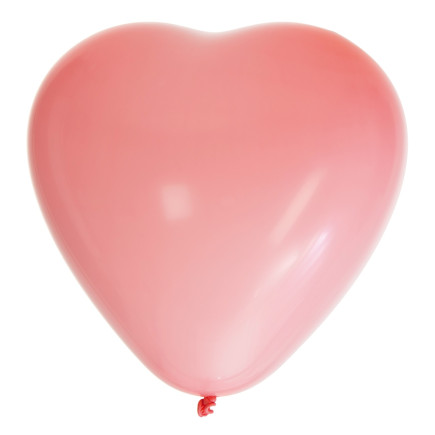 Ballong Hjärta Rosa 8-pack Latex