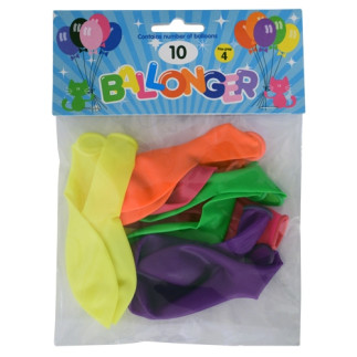 Ballong Neonmix 10-pack Latex