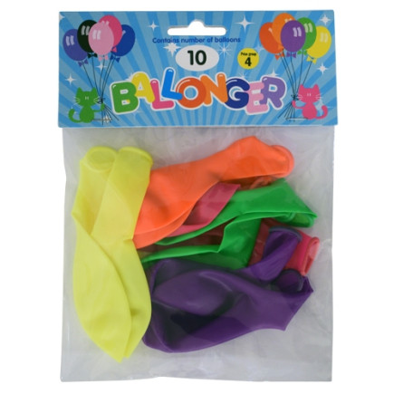 Ballong Neonmix 10-pack Latex