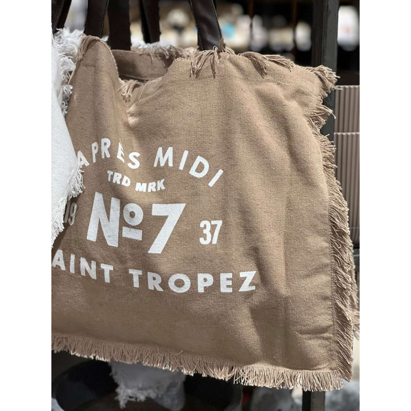 Väska Canvas Tyg 40x50 cm Natur/Brun