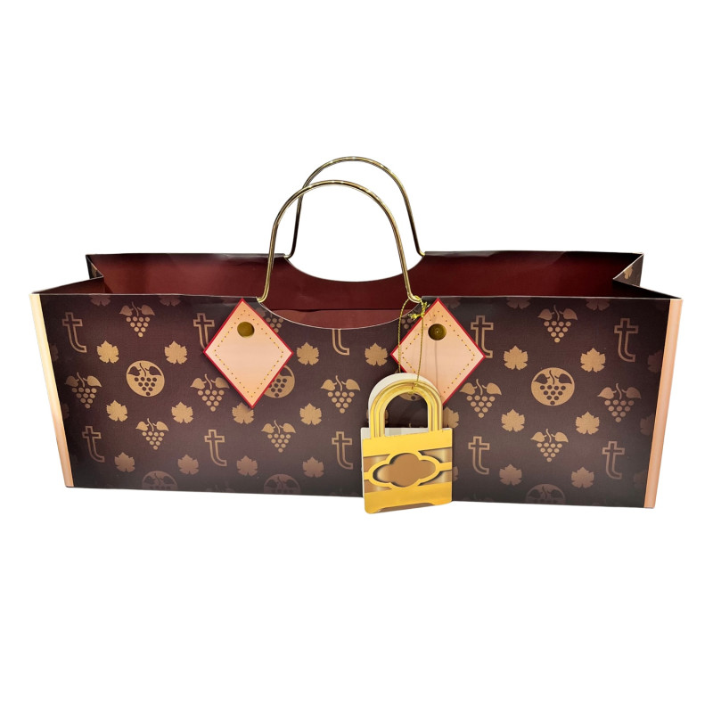 Presentpåse Vin Vinpåse Liggande Vit 35 cm Presentpåse Vin Vinpåse Liggande Vit 35 cm