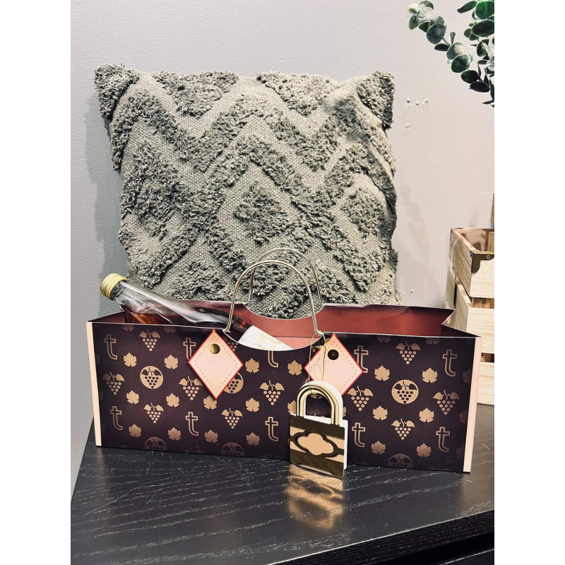 Presentpåse Vin Vinpåse Liggande Vit 35 cm Presentpåse Vin Vinpåse Liggande Vit 35 cm