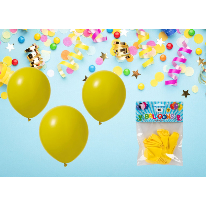 Ballong Gul 10-pack Latex