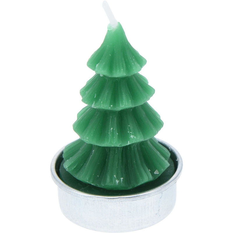 Ljus Värmeljus Gran Vit 4-pack