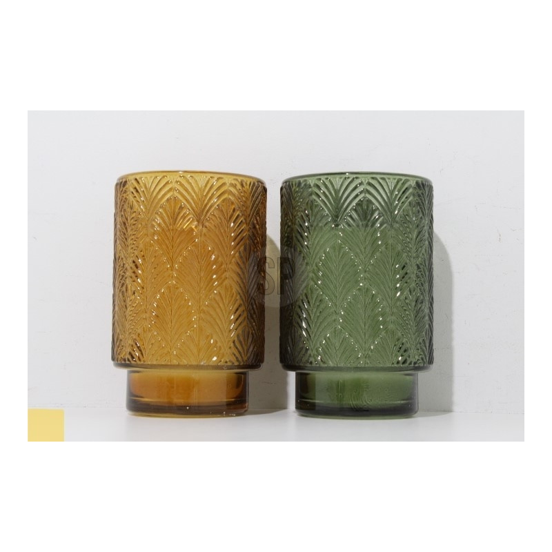 Ljus Glaskopp 13 cm Grön