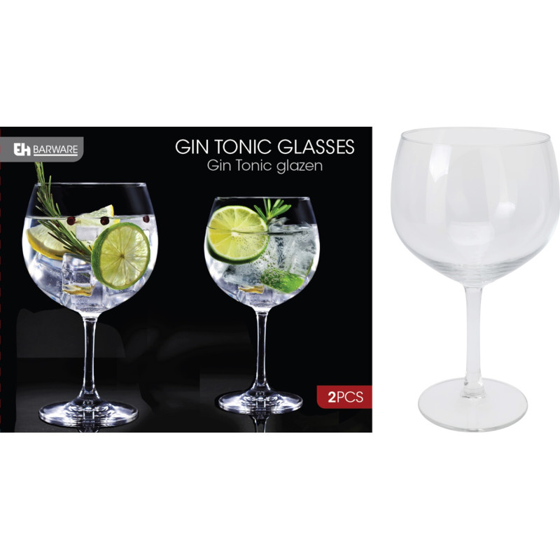 Gin & Tonic Glas 2-pack 650 ml Gin & Tonic Glas 2-pack 650 ml