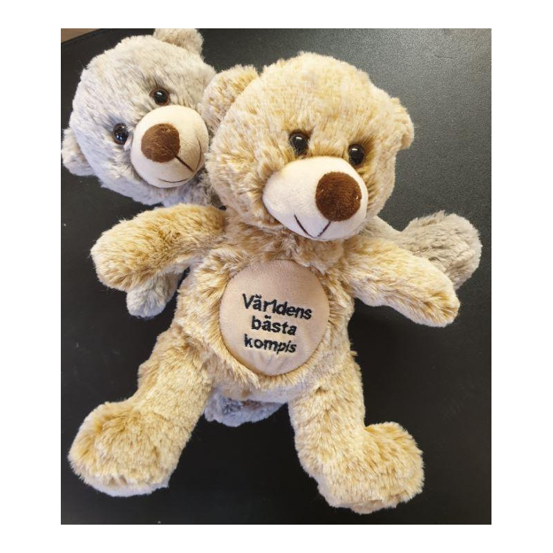 Nalle Världens bästa älskling Grå 20 cm Nalle Världens bästa älskling Grå 20 cm