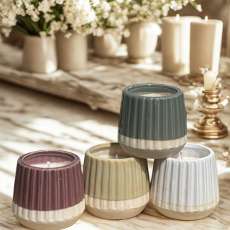 Ljus Keramik Vinrött