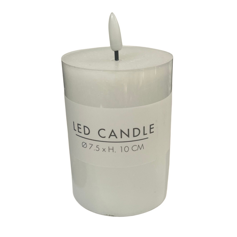 Ljus LED vitt 7,5x10 cm timer Ljus LED vitt 7,5x10 cm timer