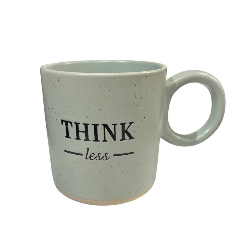 Mugg Blå Think Less 35 cl Mugg Blå Think Less 35 cl