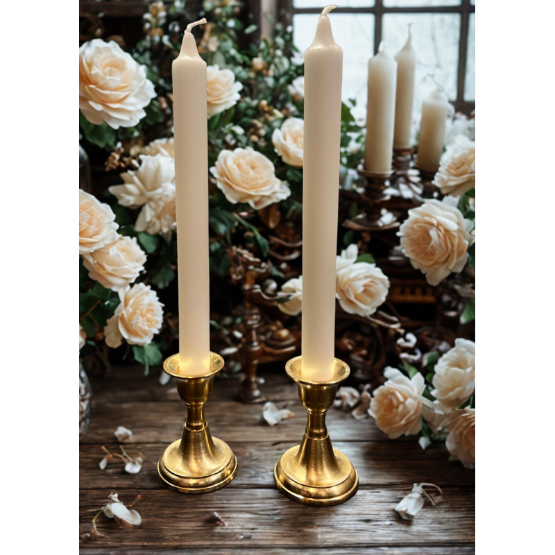 Ljusstake Metall Guld 8 cm