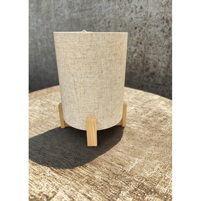 Bordslampa Lampa Trä/Textil 24 cm Bordslampa Lampa Trä/Textil 24 cm
