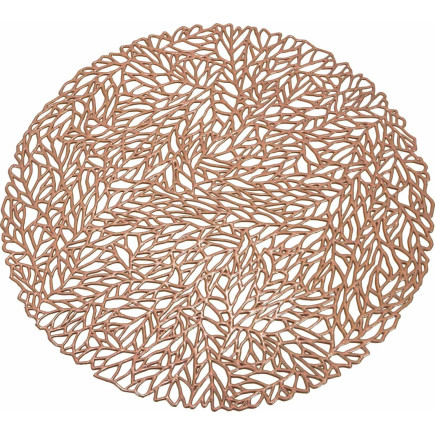 Underlägg Runt Koppar 38 cm 4-pack