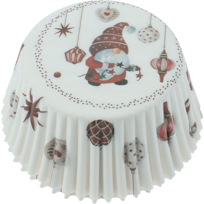 Kakformar Jul Cupcake 100-pack