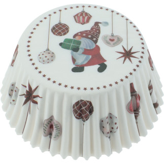 Kakformar Jul Cupcake 100-pack