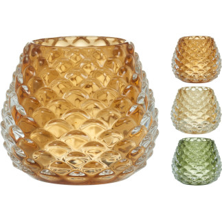 Ljuskopp Glas Grön 6,5 cm